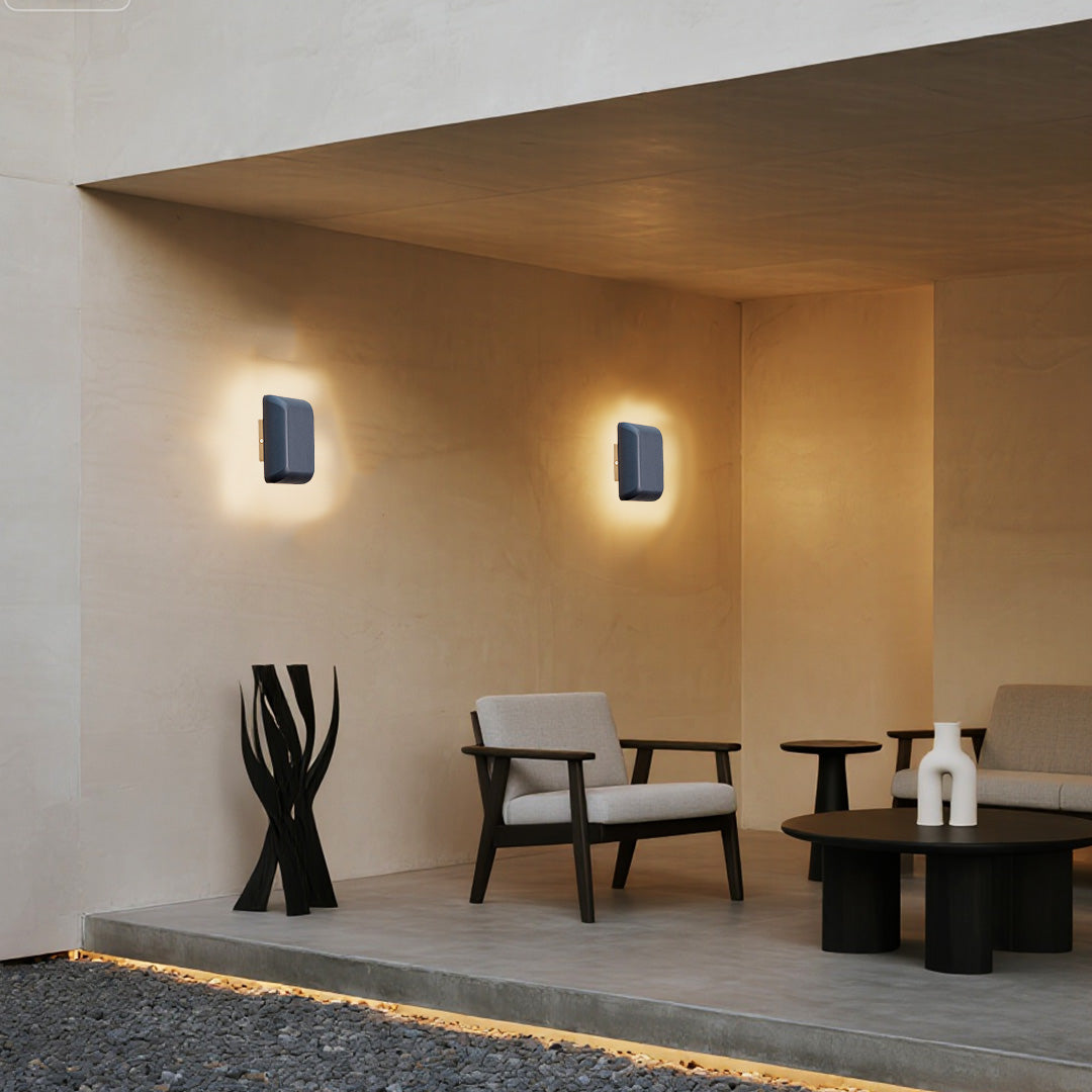 WINTHORPE WEATHERPROOF GEOMETRIC WALL LANTERN