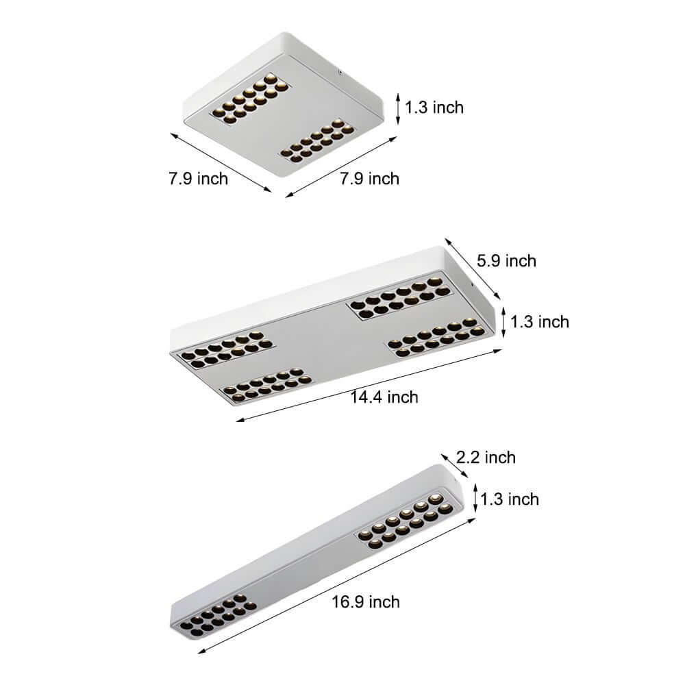 WINDSOR SQUARE ALUMINUM LED CEILING ILLUMINATOR