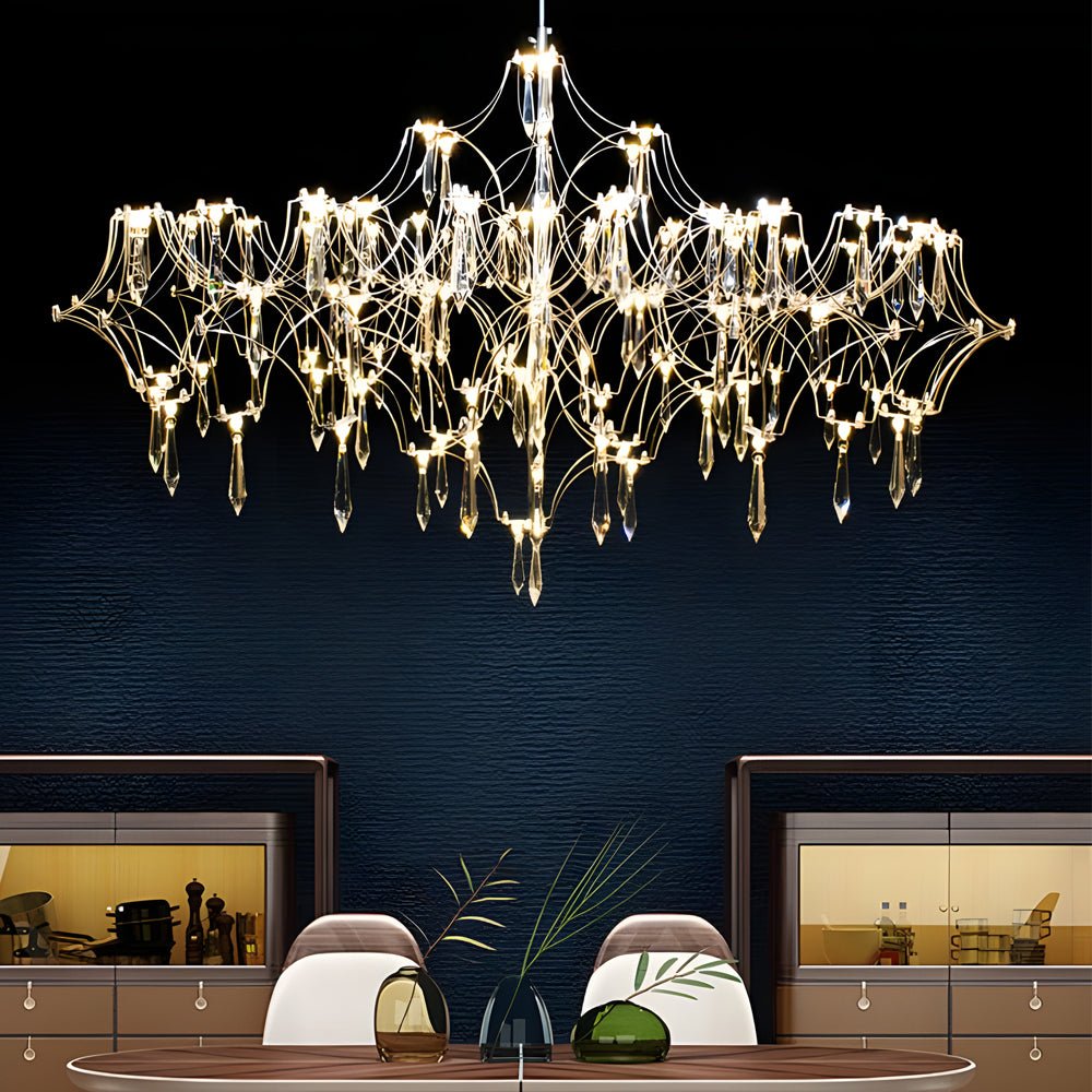 WINDSOR CRYSTAL DROPLET LED CHANDELIER