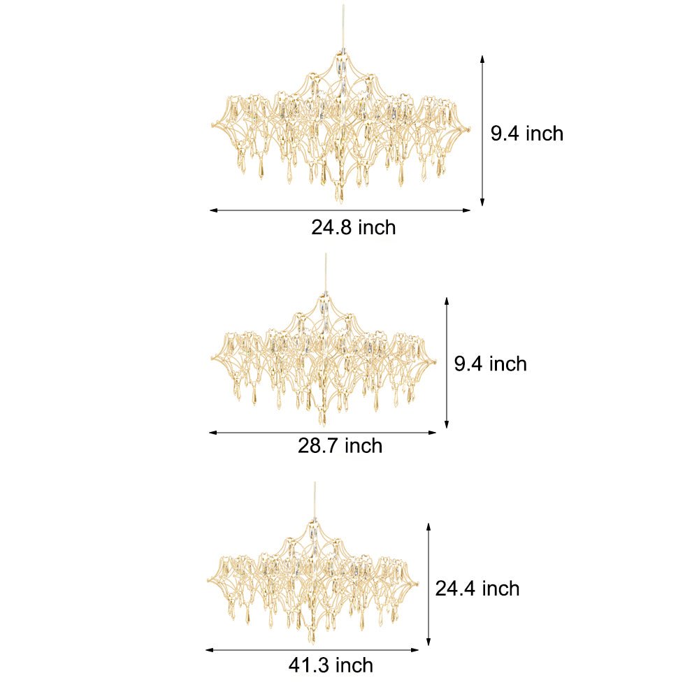 WINDSOR CRYSTAL DROPLET LED CHANDELIER