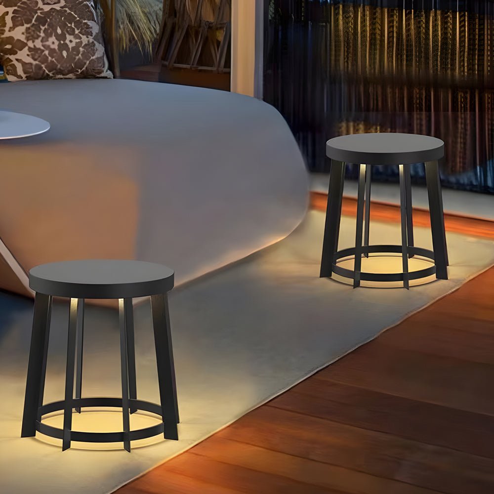 WINDSOR SOLAR-ILLUMINATED ROUND SEAT LIGHTING
