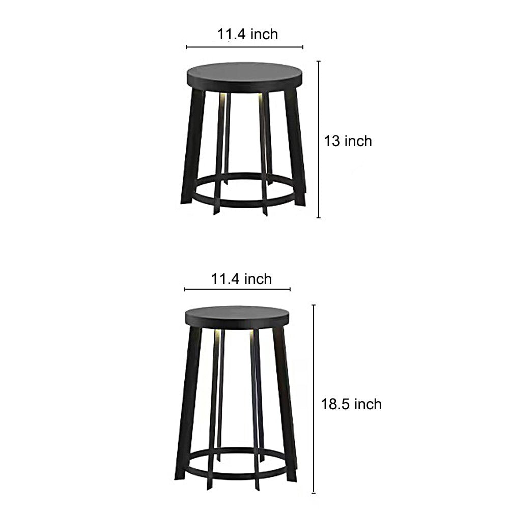 WINDSOR SOLAR-ILLUMINATED ROUND SEAT LIGHTING