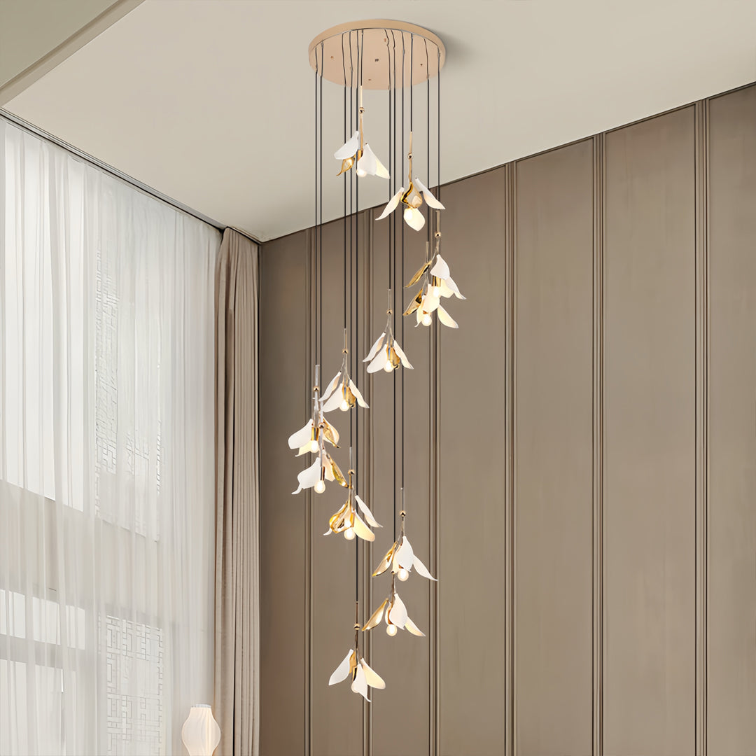 WINDSOR BLOOM CERAMIC CEILING FLORA CHANDELIER