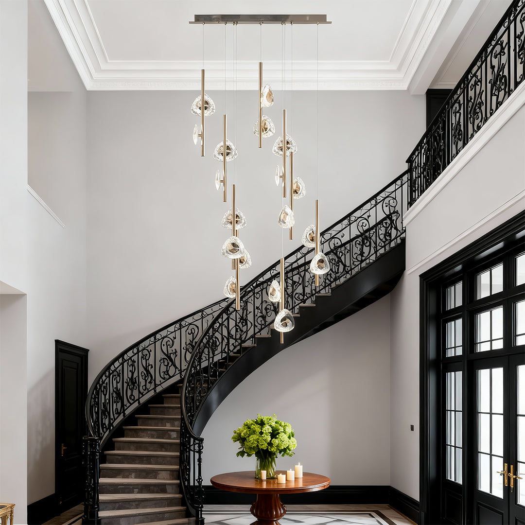 WINDSOR CRYSTAL SPIRAL CEILING LUMINAIRE