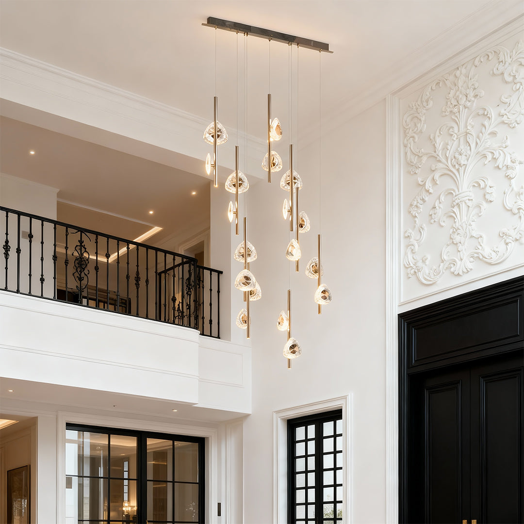 WINDSOR CRYSTAL SPIRAL CEILING LUMINAIRE