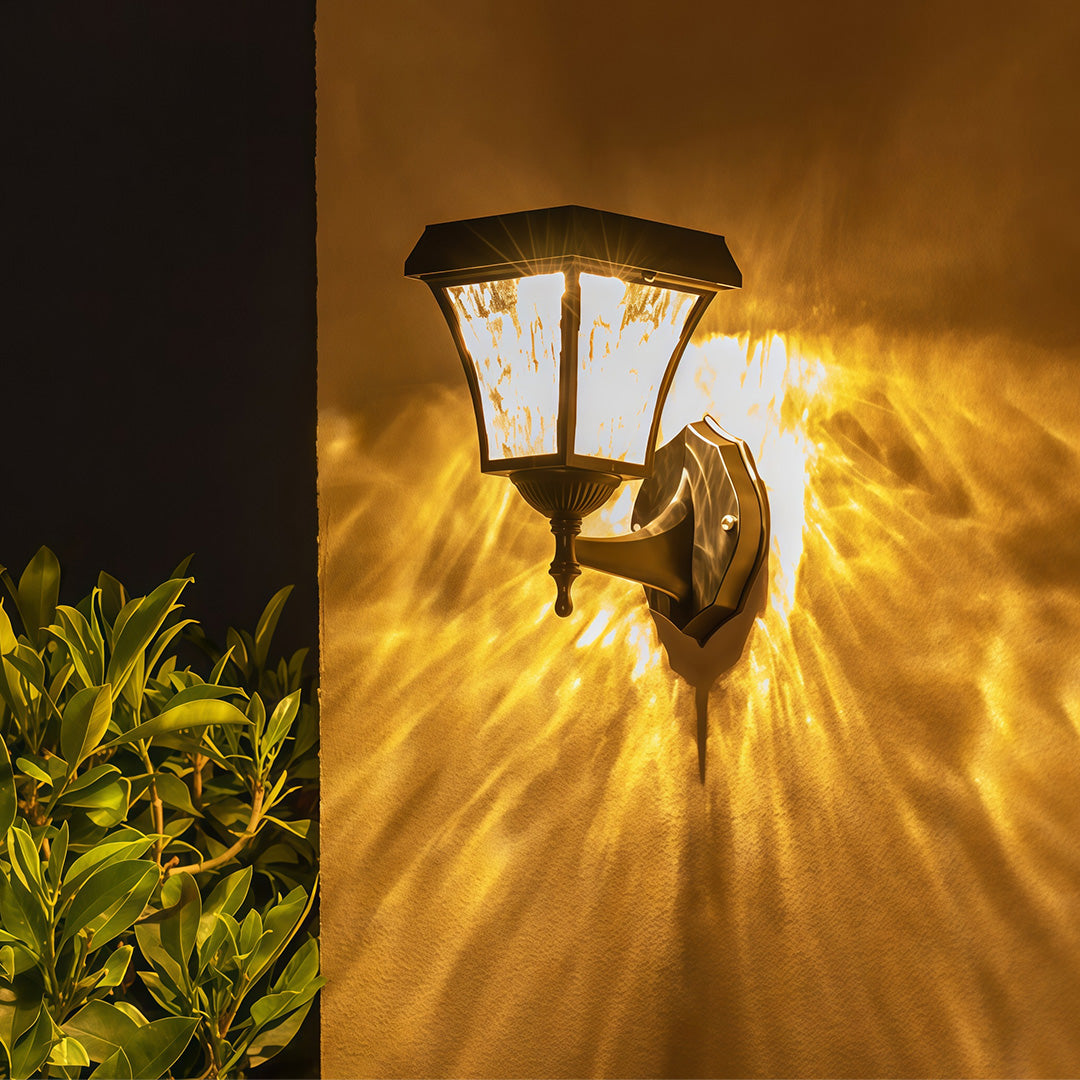WHITECREST SOLAR GARDEN WALL LANTERN