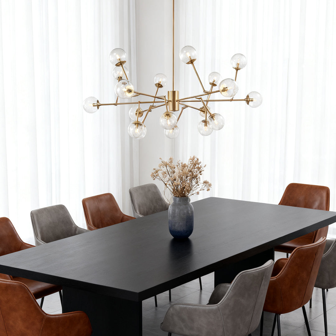 ASTRID ORBITAL CEILING LANTERN WITH CRYSTAL ORBS