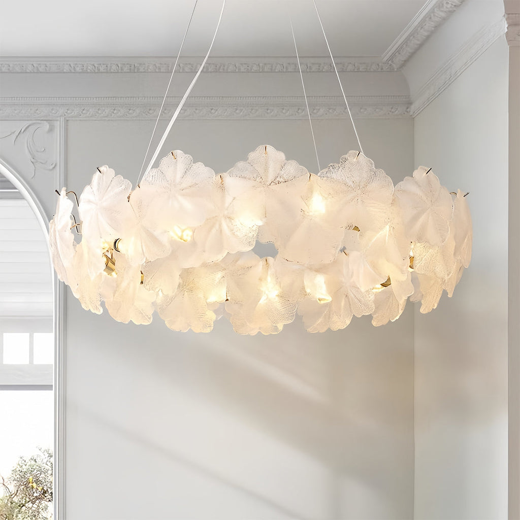 CHARLOTTESVILLE CRYSTAL CIRCLE CHANDELIER