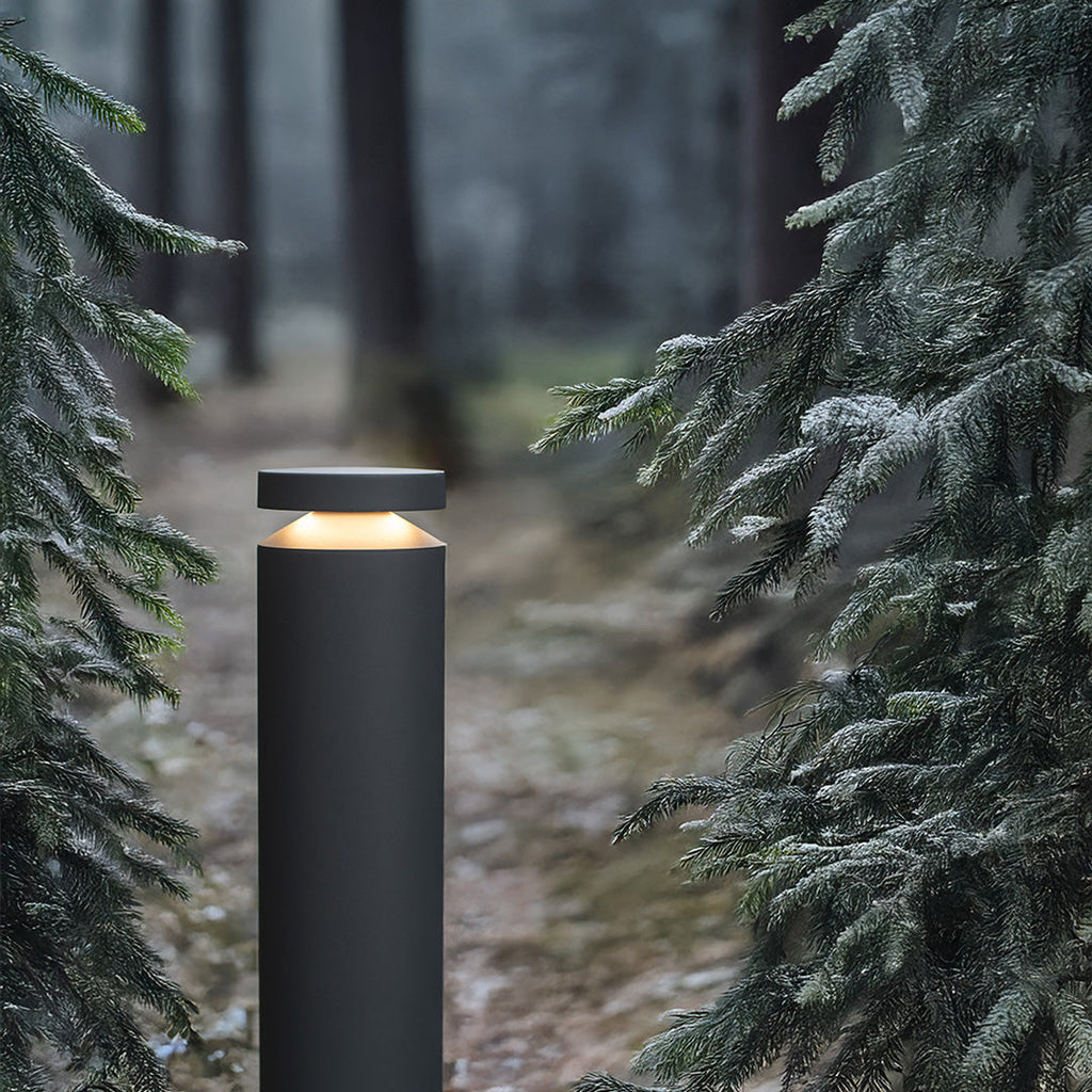 WINTERBOURNE MODERN OUTDOOR BOLLARD LIGHT WITH WATER-RESISTANT DESIGN