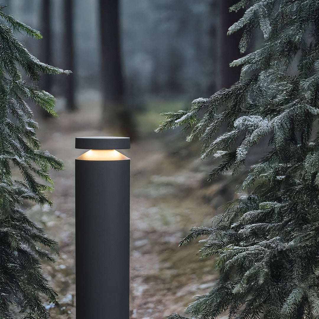 WINTERBOURNE MODERN OUTDOOR BOLLARD LIGHT WITH WATER-RESISTANT DESIGN
