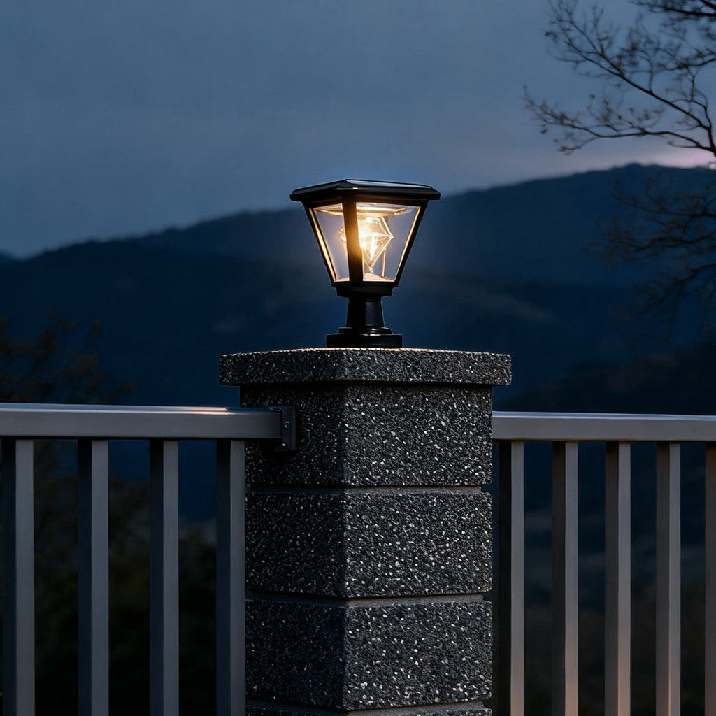 WINDSOR BLACK RAINPROOF POST LIGHTING CAP