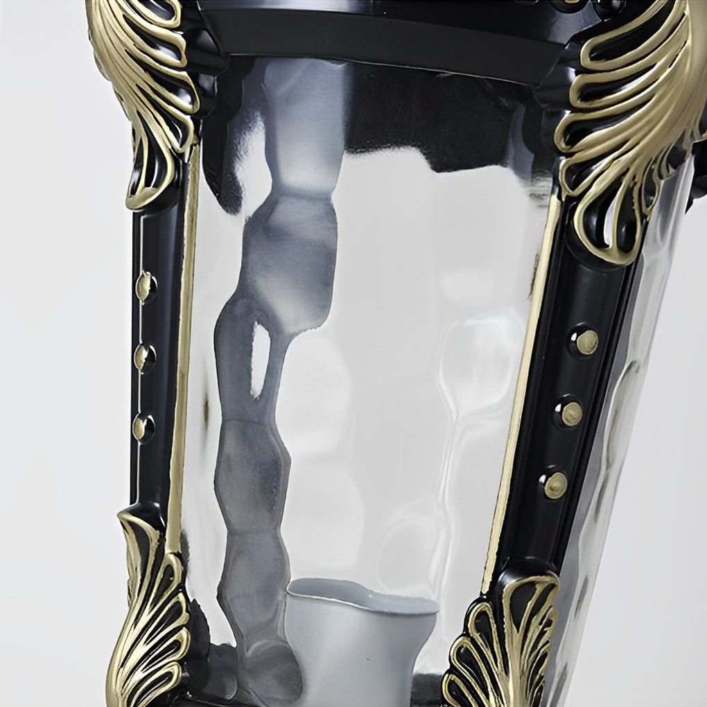RAVENHURST SOLAR-POWERED STONE PILLAR LANTERN