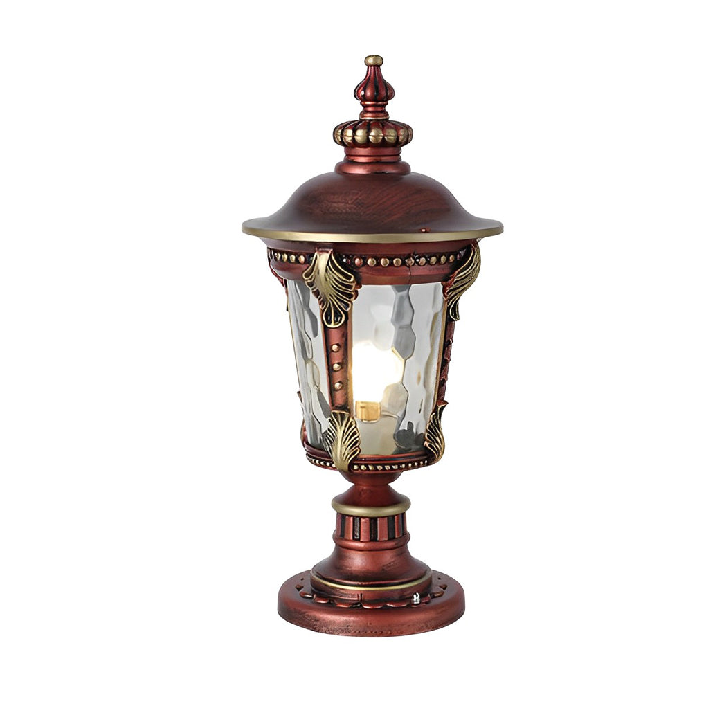 RAVENHURST SOLAR-POWERED STONE PILLAR LANTERN