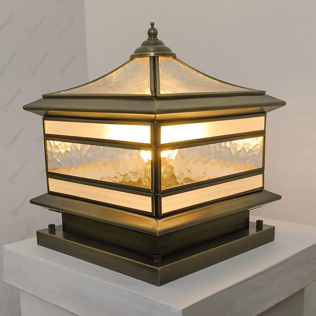 BRADSHAW COPPER-CRESTED SOLAR FENCE ILLUMINATOR