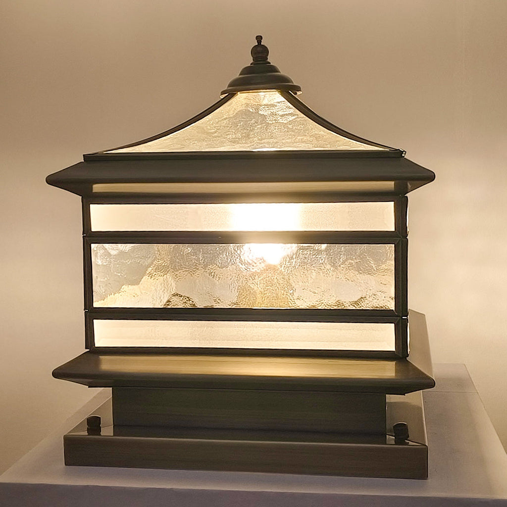 BRADSHAW COPPER-CRESTED SOLAR FENCE ILLUMINATOR