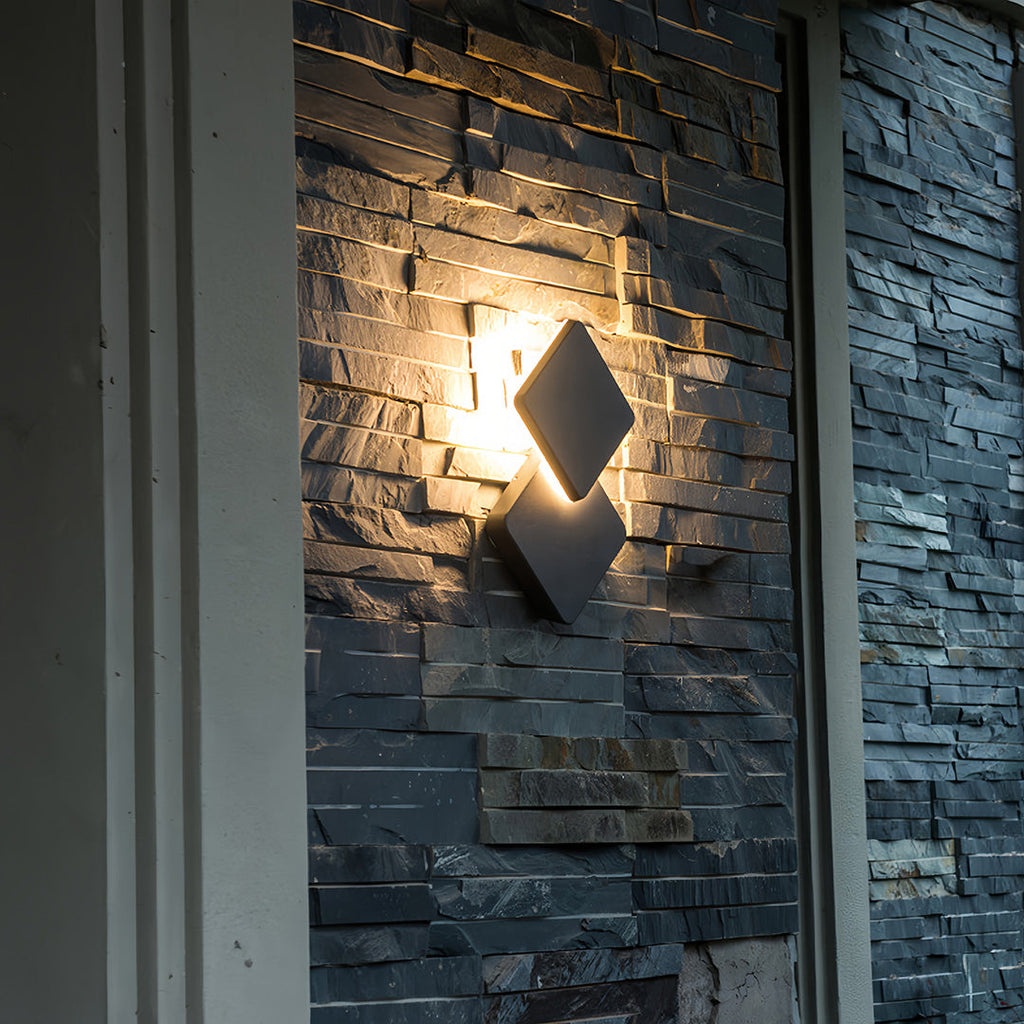 RAVENHURST GEOMETRIC OUTDOOR WALL LANTERN