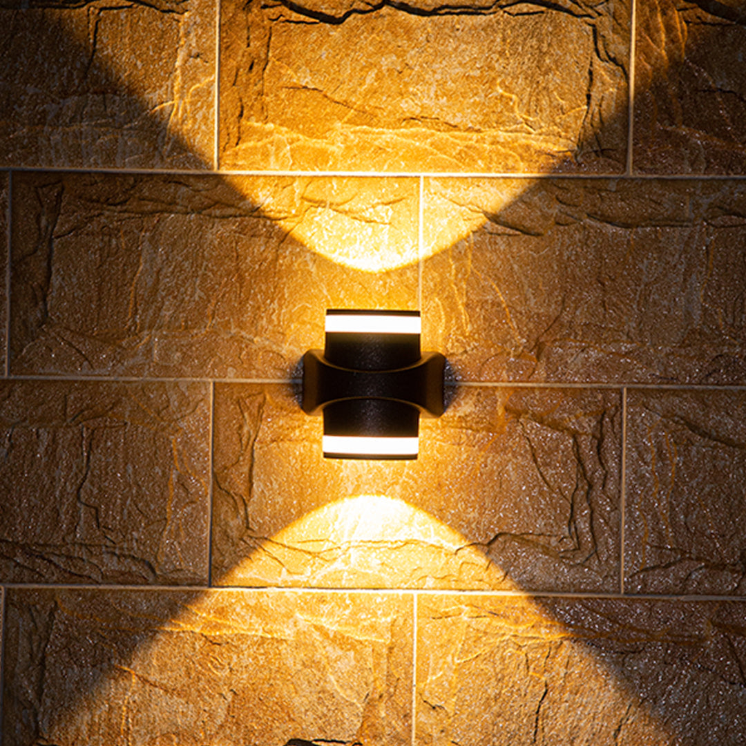 RAVENSDALE BLACK LED OUTDOOR WALL LANTERN, WEATHER-RESISTANT