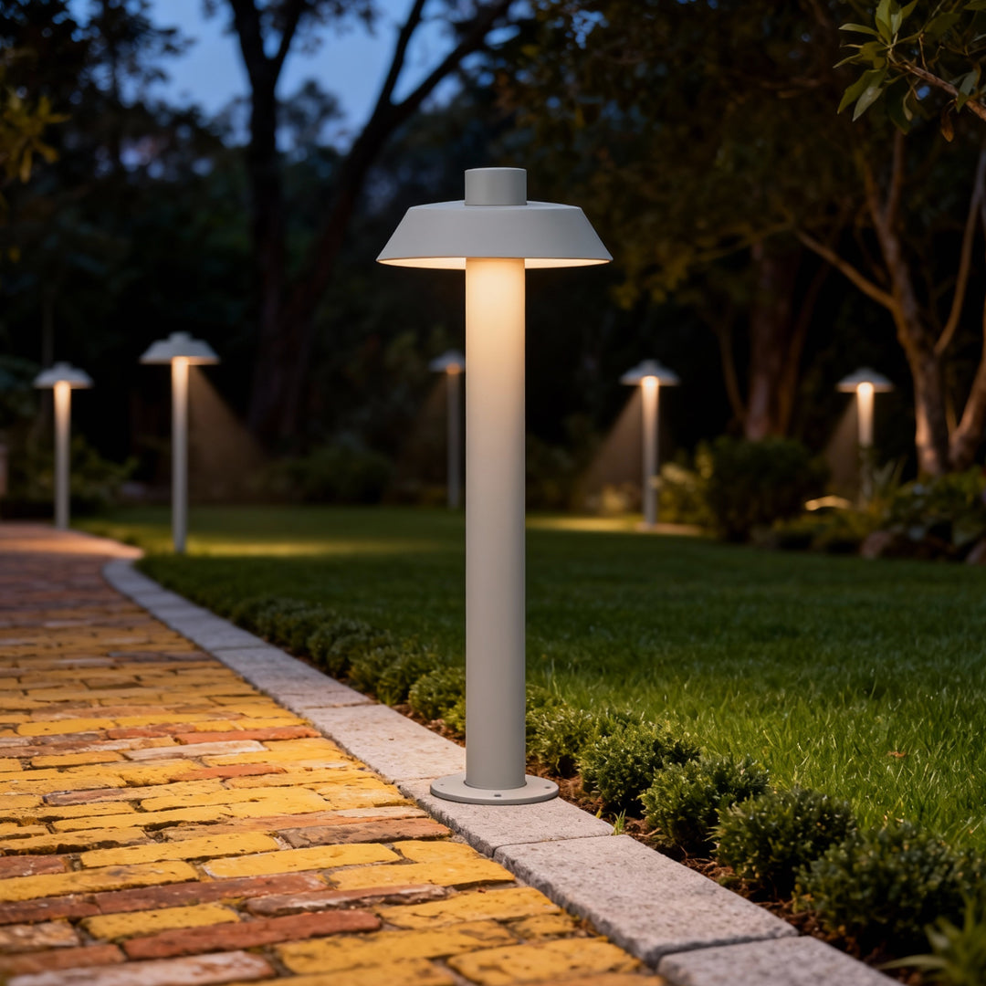 WINDSOR BRIGHT LED PATHWAY LANTERN WITH WATER-RESISTANT ALUMINUM FRAME