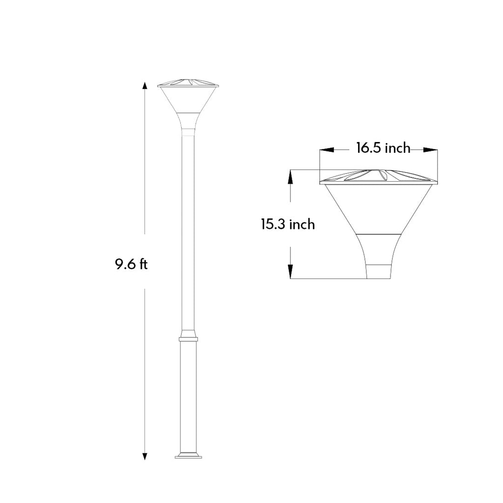 WINTHROP TALL GARDEN LANTERN IN MINIMALIST DESIGN