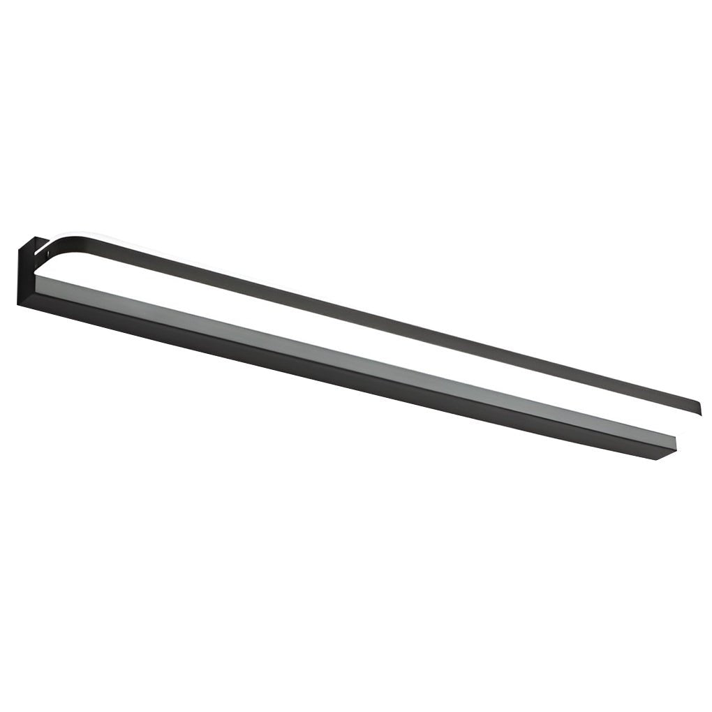 WHITECREST LED BATHROOM WALL LIGHT WITH MOUNTED PANEL AND POLISHED IRON ACCENTS