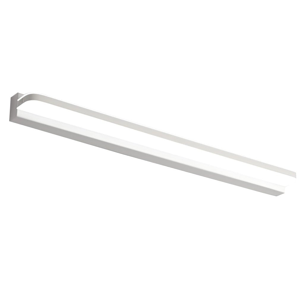 WHITECREST LED BATHROOM WALL LIGHT WITH MOUNTED PANEL AND POLISHED IRON ACCENTS