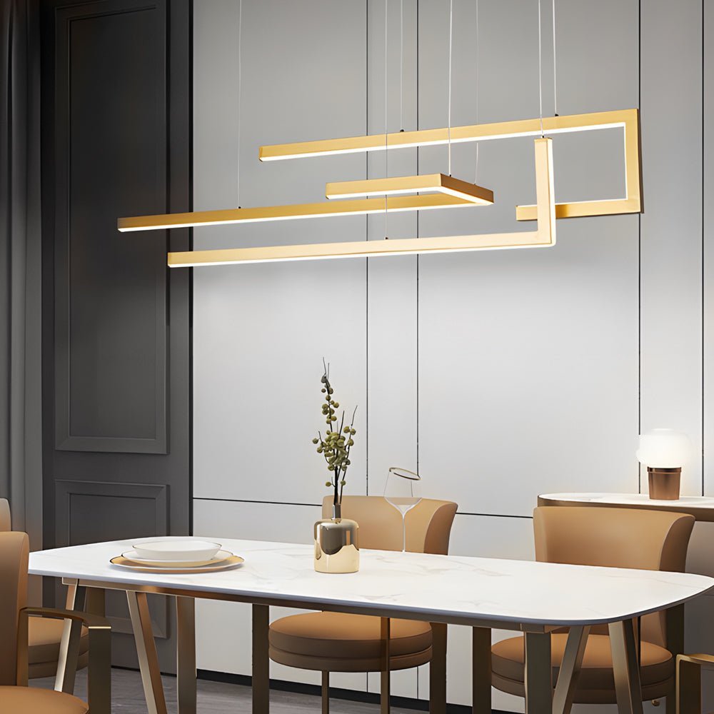 WHITBY GEOMETRIC REMOTE-CONTROLLED LED DINING LIGHT