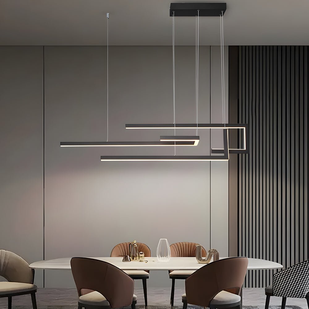 WHITBY GEOMETRIC REMOTE-CONTROLLED LED DINING LIGHT