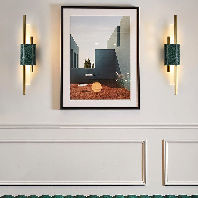 WINTHORPE ILLUMINATED MARBLE STRIP WALL SCONCE