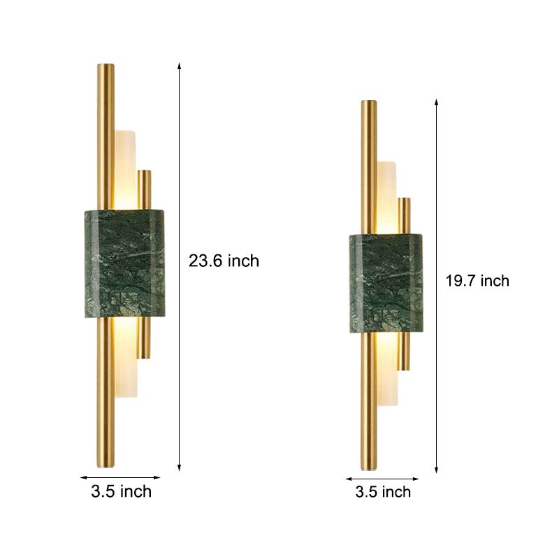 WINTHORPE ILLUMINATED MARBLE STRIP WALL SCONCE