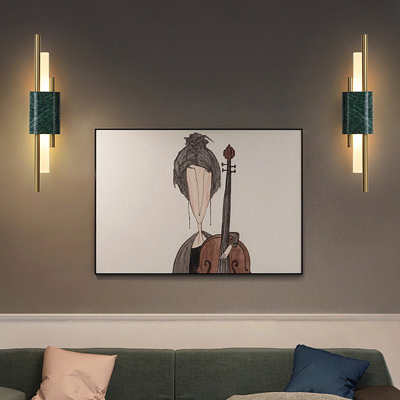 WINTHORPE ILLUMINATED MARBLE STRIP WALL SCONCE