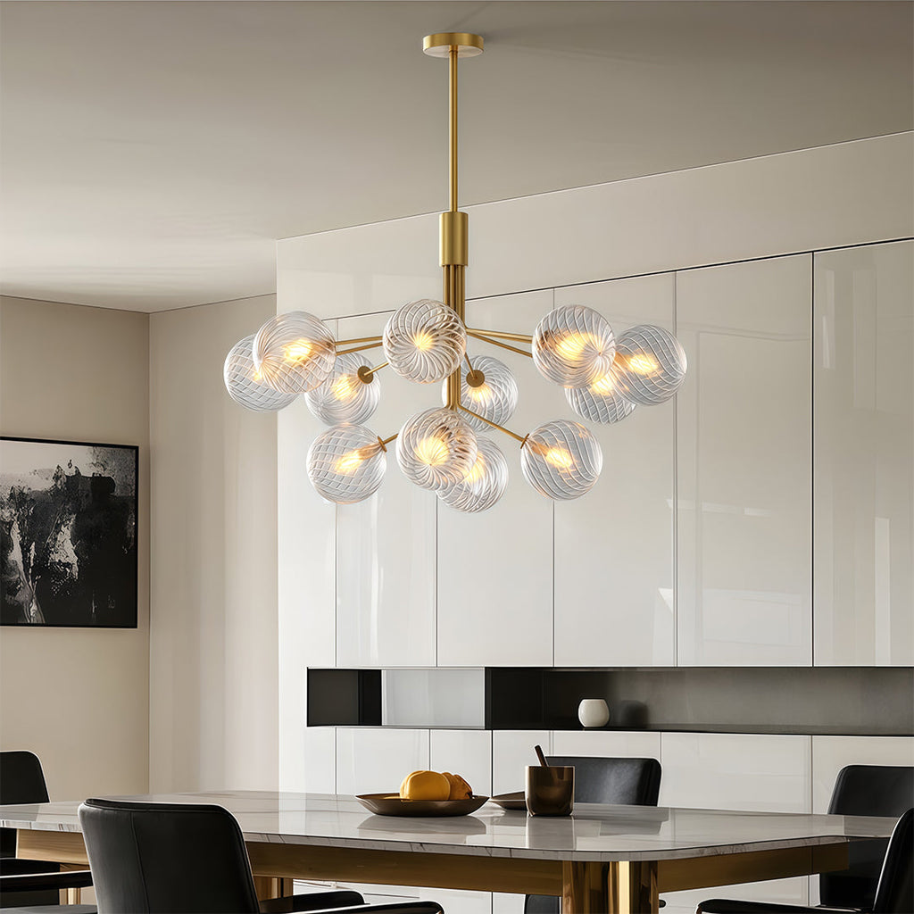 WINDSOR COPPER GLASS DRAPED CEILING LANTERN