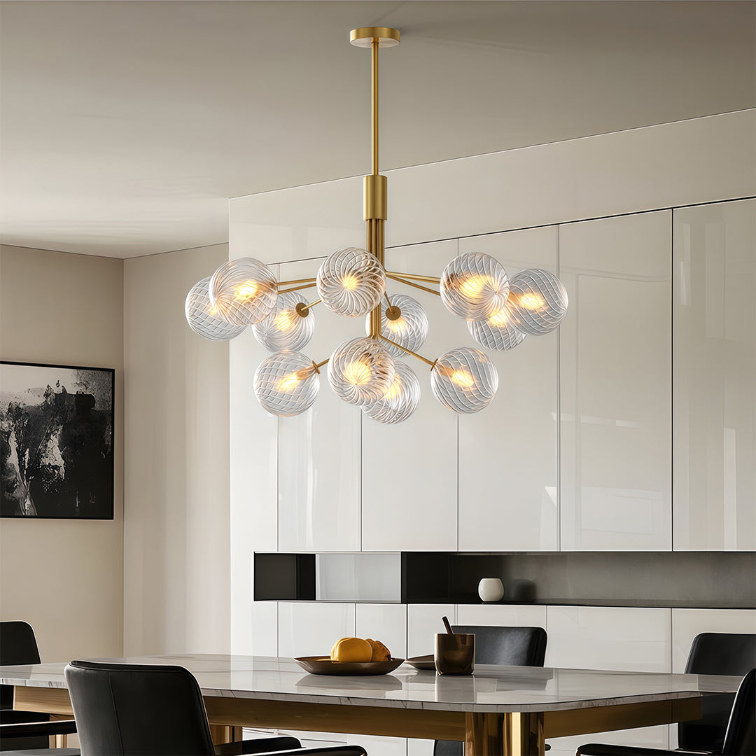 CHARLESTON COPPER ORB CEILING LUMINAIRE