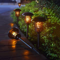 RAVENSCROFT FLAME-INSPIRED SOLAR PATHLIGHT, 22.4-INCH TOWER