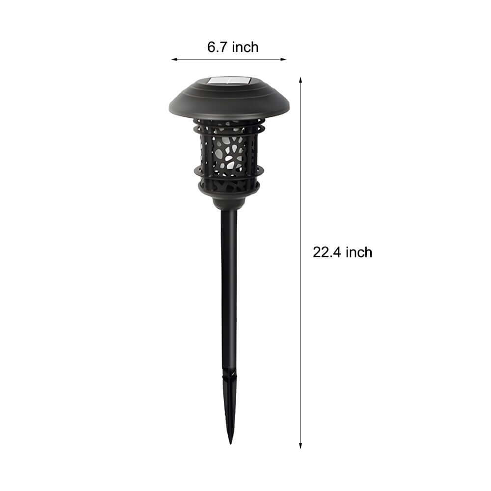 RAVENSCROFT FLAME-INSPIRED SOLAR PATHLIGHT, 22.4-INCH TOWER