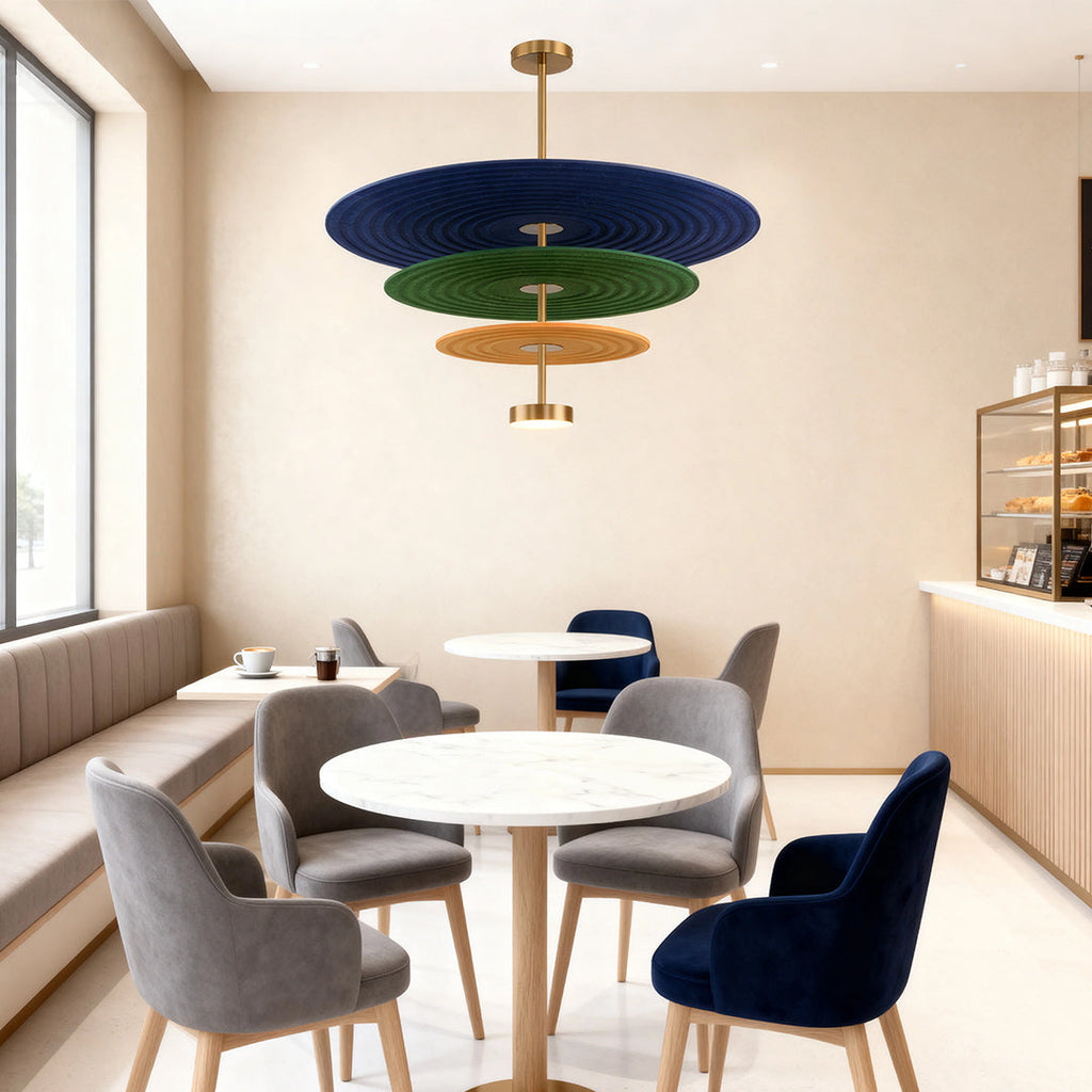 CHATHAM TRIO SOUND-ABSORBING FELT CHANDELIER