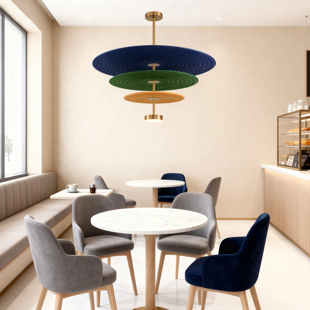CHATHAM TRIO SOUND-ABSORBING FELT CHANDELIER
