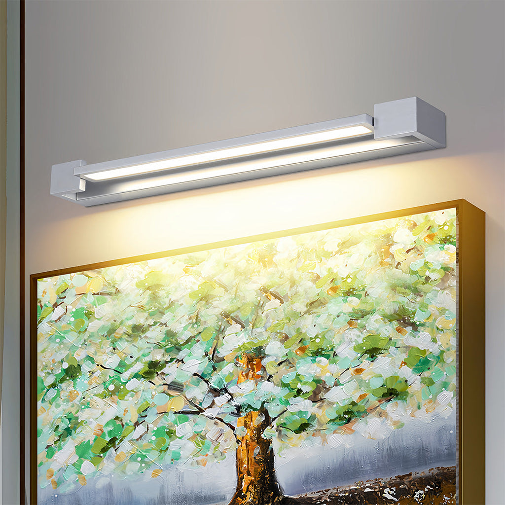 WINTHROP POLISHED CHROME VANITY ILLUMINATOR WITH INTEGRATED MIRROR