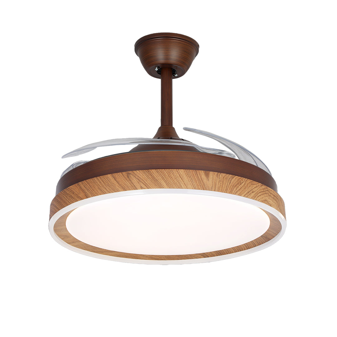 WINTERBOURNE WOODLAND CEILING FAN WITH QUAD LIGHTS