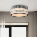 WINDSOR CRYSTAL FLUSH MOUNT LIGHTING, MODERN GLASS DESIGN