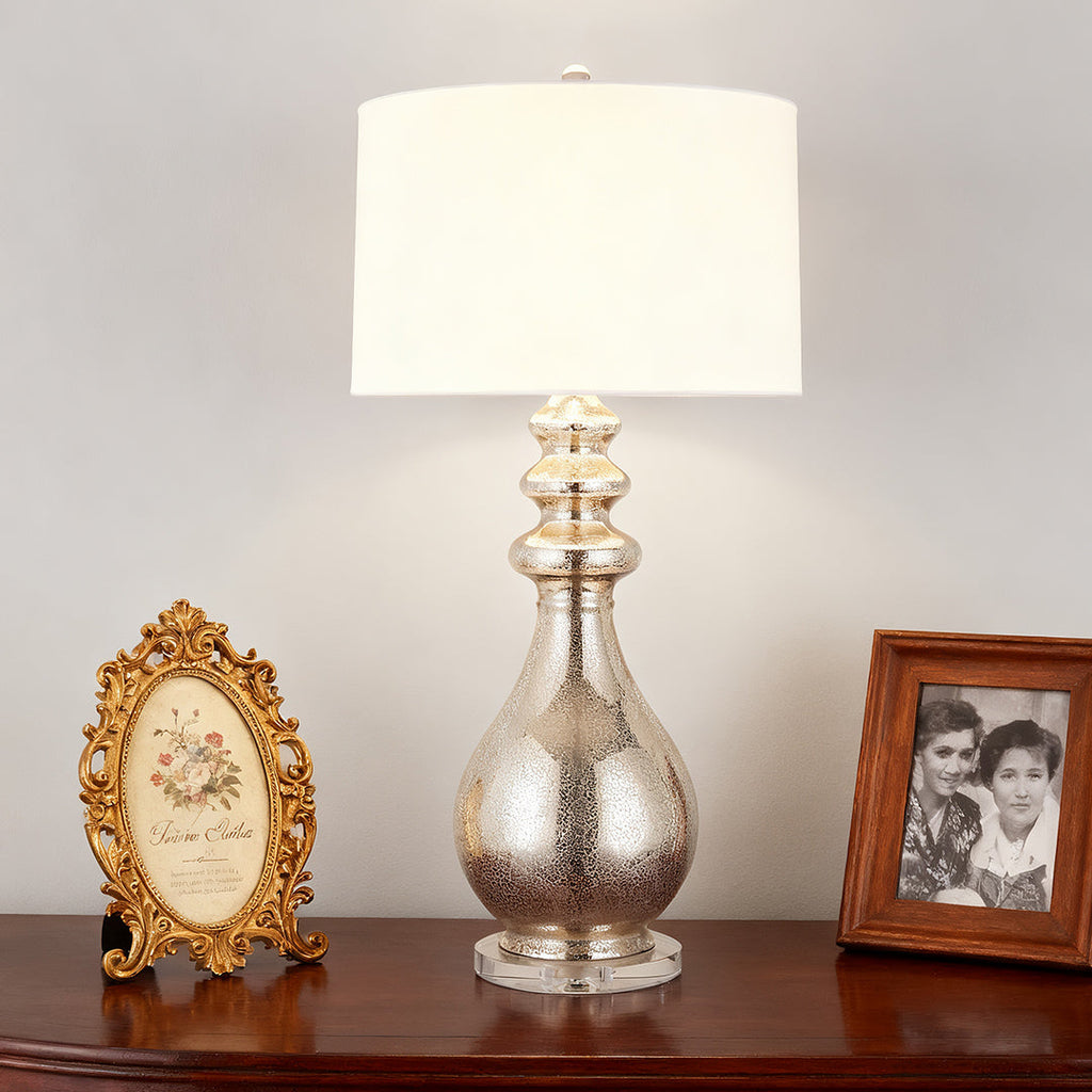WINTHROP SILVER GLEAM TABLE LANTERN