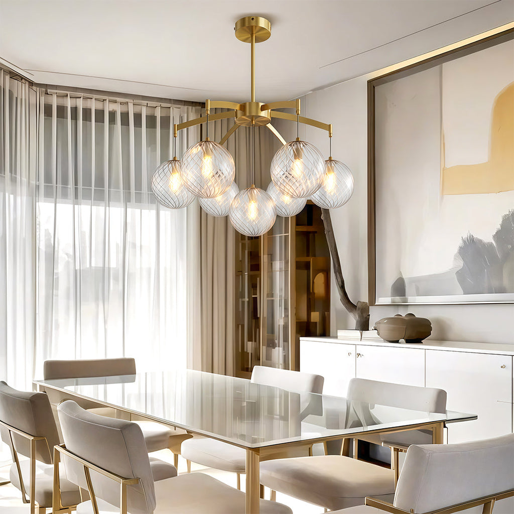 FENWICK COPPER ORB CEILING LUMINAIRE