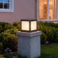 WINCHESTER COPPER-FINISHED GLASS SQUARE OUTDOOR COLUMN LIGHT