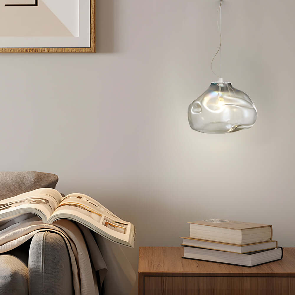 WINTERBOURNE HAND-BLOWN GLASS PENDANT LANTERN