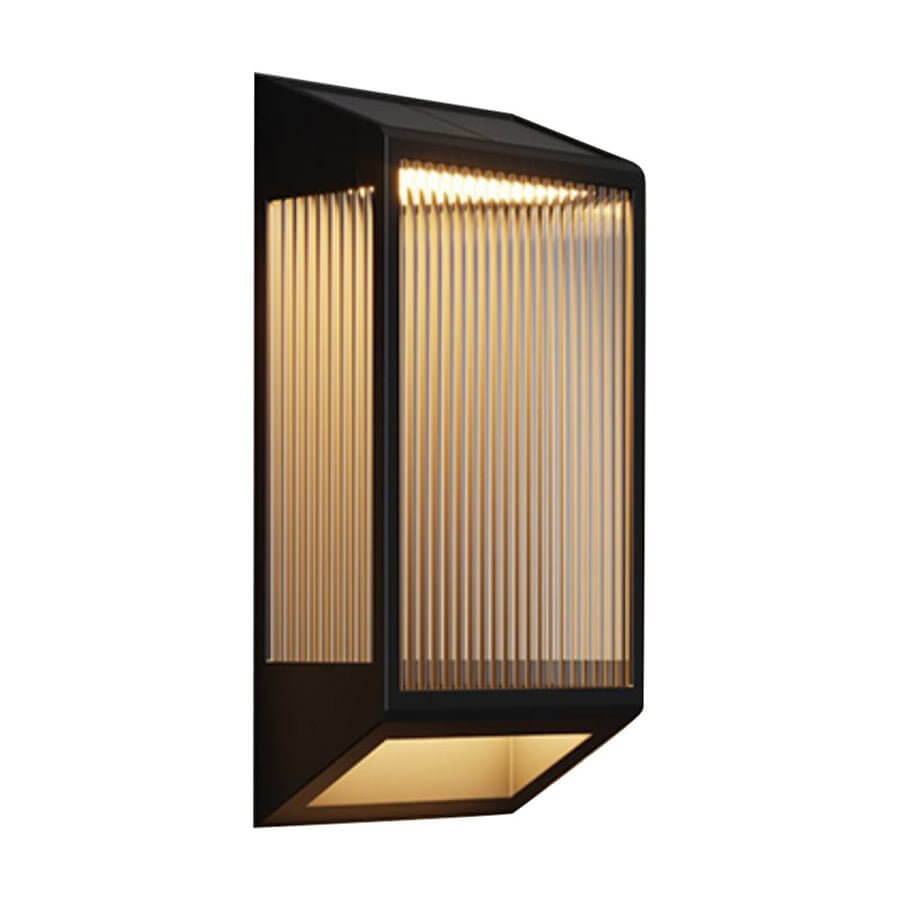 WINTHORPE MODERN AQUA ACRYLIC LED WALL SCONCE WITH RIPPED DESIGN