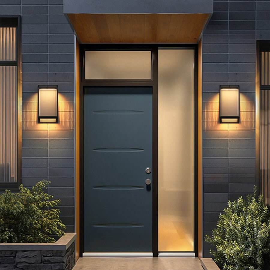 WINTHORPE MODERN AQUA ACRYLIC LED WALL SCONCE WITH RIPPED DESIGN