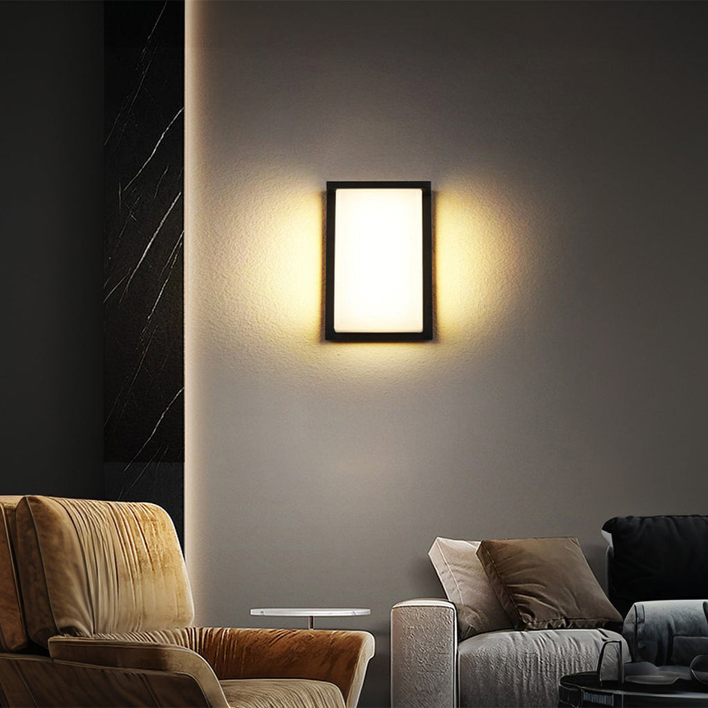 WINTHORPE WEATHERPROOF RECTANGULAR LED WALL LIGHT