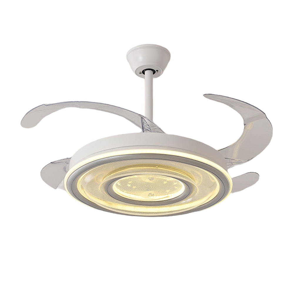 WINTHORPE WHISPERING BREEZE TRANSLUCENT BLADE LIGHTED CEILING FAN