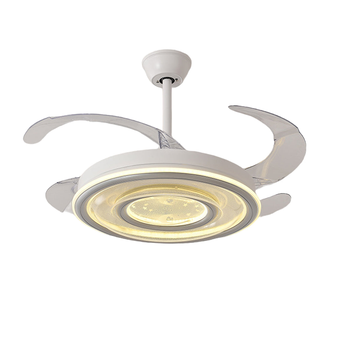 WINTHORPE WHISPERING BREEZE TRANSLUCENT BLADE LIGHTED CEILING FAN