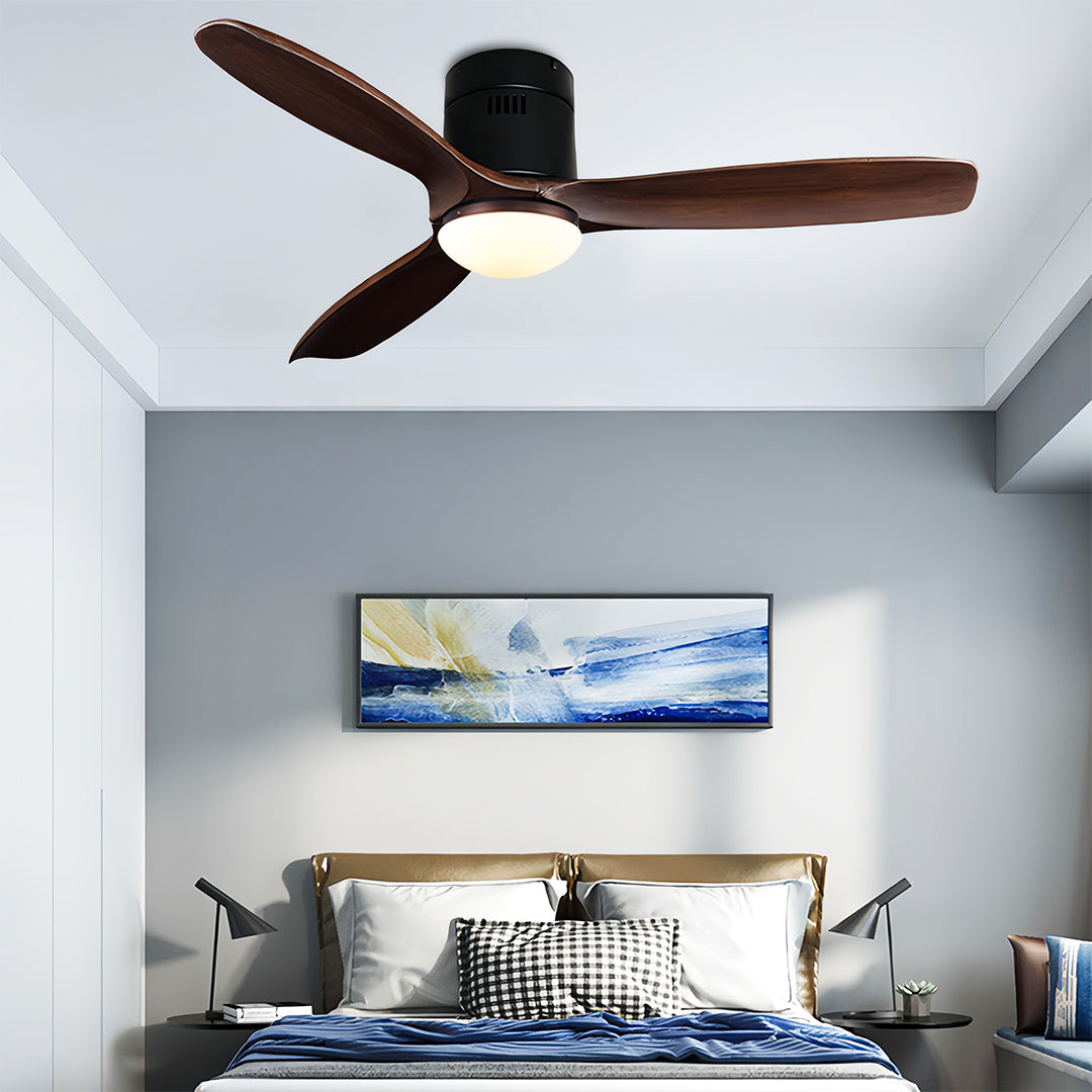 WINTHROP WOODEN TRIO CEILING FANDOLIER WITH ILLUMINATION
