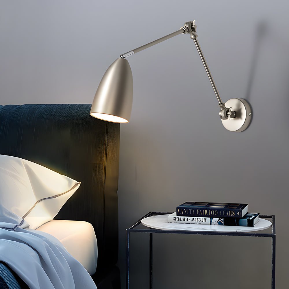 CLIFDEN SWINGING ARM WALL SCONCE WITH TRIPLE ARTICULATED JOINTS